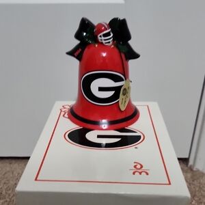 Danbury Mint Black and Red Logo Georgia Bulldogs Official Collectable Ornament